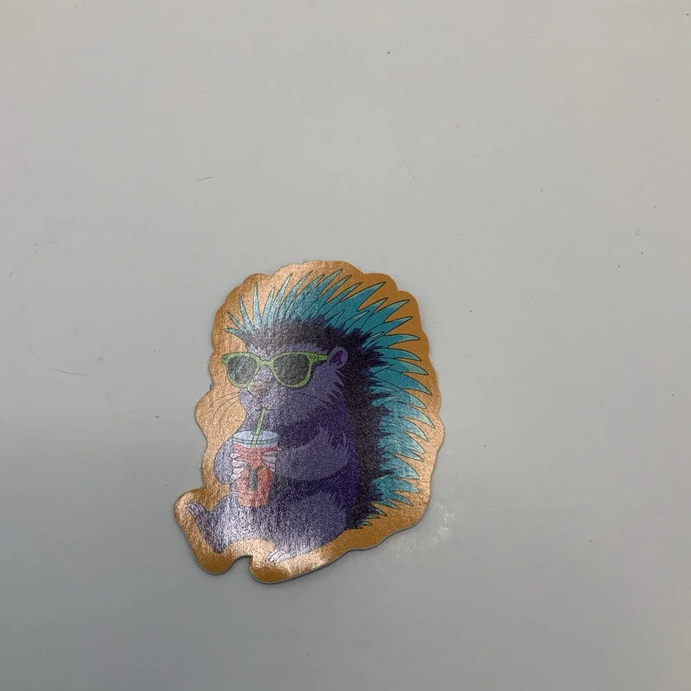 Dutch Bros Sticker June 2025‎ Hedgehog